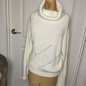 Pretty little thing oversize chunky sweater with cowl neck,smalll